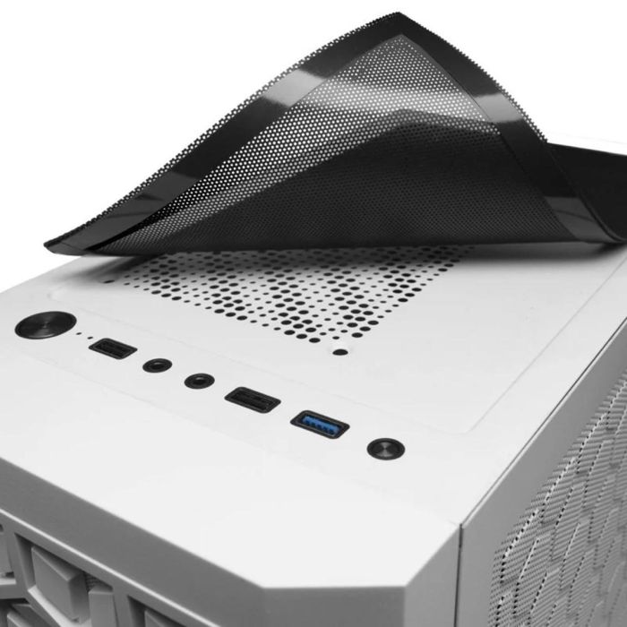 Mars Gaming MCMESHW Caja PC Micro-ATX Blanca – MESH 360º, 3 Ventiladores FRGB, Ultra-cooling, Mini-Torre 4 Mars Gaming MCMESHW Caja PC Micro-ATX Blanca – MESH 360º, 3 Ventiladores FRGB, Ultra-cooling, Mini-Torre 4