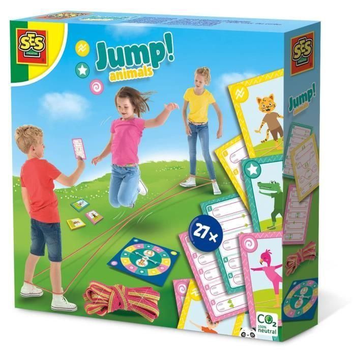 Ses Creative SES8710341022488 ¡Saltar! Animales - Saltos Elásticos con Desafíos de Cartas Ses Creative SES8710341022488 ¡Saltar! Animales - Saltos Elásticos con Desafíos de Cartas
