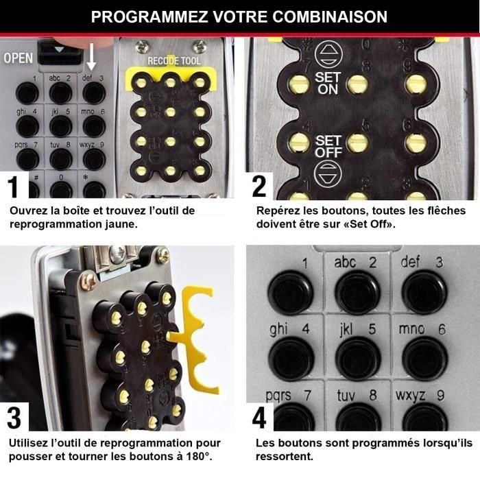 Master Lock Caja de llaves segura con combinación alfanumérica programable y botones para compartir llaves/tarjetas, instalación colgante exterior 3 Master Lock Caja de llaves segura con combinación alfanumérica programable y botones para compartir llaves/tarjetas, instalación colgante exterior 3