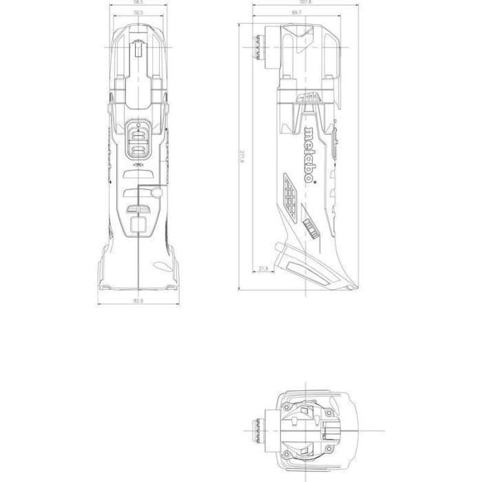 Herramienta multifunción inalámbrica - METABO - MT 18 LTX - 18 V - MetaBOX 145 L 2