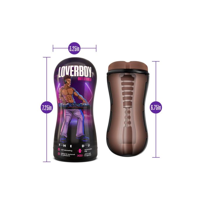 Masturbador Masculino Blush Loverboy Marrón 2
