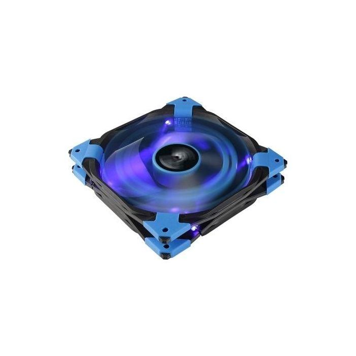VENTILADOR AEROCOOL DEAD SILENCE AZUL - VENTILADOR 14CM - 14.2dBA - CONECTOR 3 PINES - ADAPTADOR MOLEX - TORNILLOS Y REMACHES DE GOMA 3