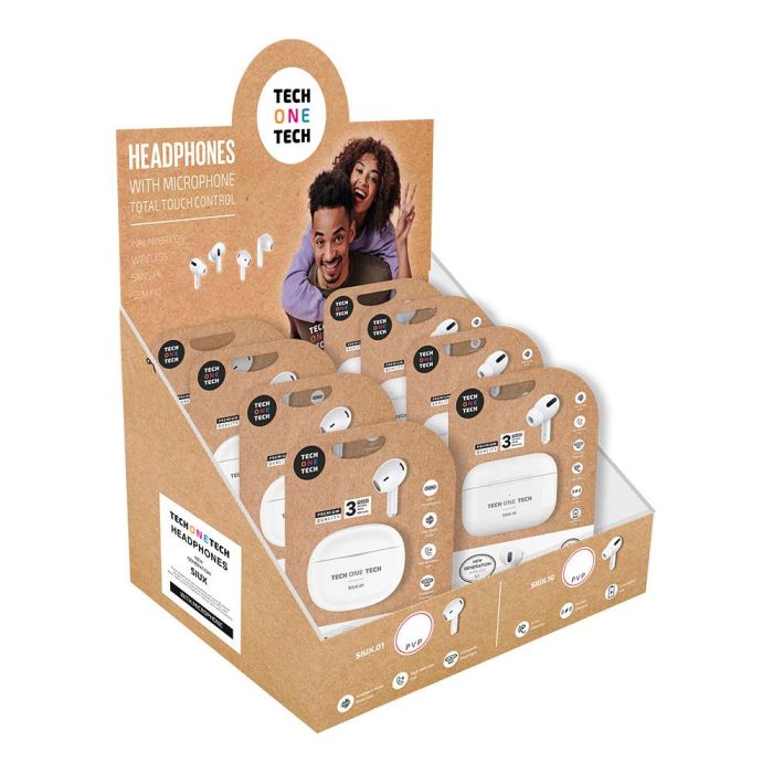 Tech One Tech Expositor auriculares inalámbricos Siux 8 unidades, alta resolución, sonido Hi-Fi, modelos 73453 y 73454