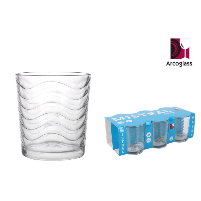 Set de 6 Vasos Mistral Waves 260 ml - La Mediterranea (12 Cajas) Set de 6 Vasos Mistral Waves 260 ml - La Mediterranea (12 Cajas)
