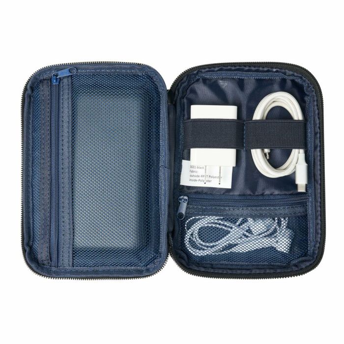 Rivacase 5631 Organizador de Viaje para Cables Negro, con 2 Bolsillos de Malla con Cremallera y Lazos Elásticos de Poliéster RPET 6 Rivacase 5631 Organizador de Viaje para Cables Negro, con 2 Bolsillos de Malla con Cremallera y Lazos Elásticos de Poliéster RPET 6