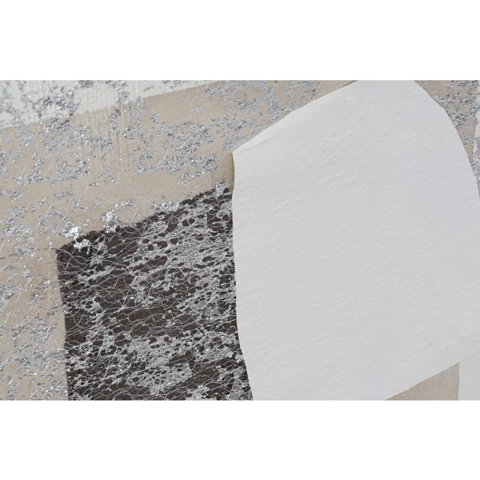 DKD Home Decor Cuadro Abstracto Gris Marrón Lienzo Pino 3.7 x 100 x 80 cm (2 Unidades) 3