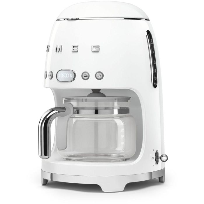 Smeg Cafetera de Filtro DCF02WHEU, Estilo 50s, 10 Tazas, 1.4L, Blanco 3 Smeg Cafetera de Filtro DCF02WHEU, Estilo 50s, 10 Tazas, 1.4L, Blanco 3