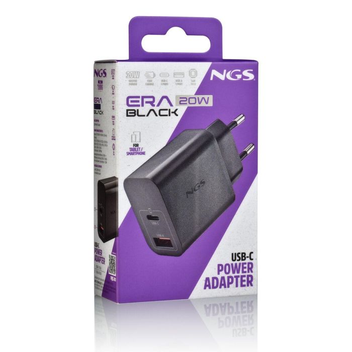Cargador para Portátil NGS ERA20WBLACK 20 W Negro 7 Cargador para Portátil NGS ERA20WBLACK 20 W Negro 7