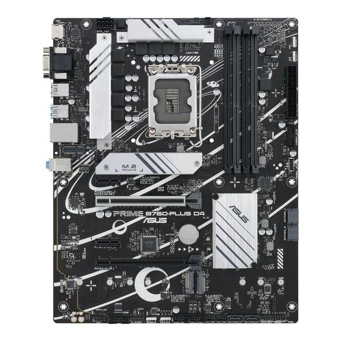 ASUS 90MB1CW0-M1EAY0 Placa Base PRIME B760-PLUS D4, Socket LGA 1700 Intel 12/13 Gen, DDR4, PCIe 5.0, 2.5Gb Ethernet, ATX ASUS 90MB1CW0-M1EAY0 Placa Base PRIME B760-PLUS D4, Socket LGA 1700 Intel 12/13 Gen, DDR4, PCIe 5.0, 2.5Gb Ethernet, ATX