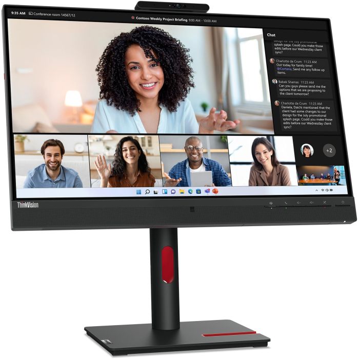Lenovo ThinkVision T24mv-30 Monitor IPS FHD 24" (1920x1080) 75Hz 4ms HDMI DP USB-C Altavoces Negro 12 Lenovo ThinkVision T24mv-30 Monitor IPS FHD 24" (1920x1080) 75Hz 4ms HDMI DP USB-C Altavoces Negro 12