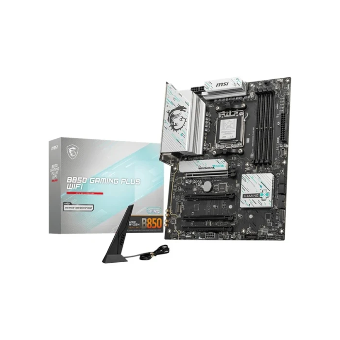 MSI 911-7E56-007 Placa Base B850 GAMING PLUS WiFi AMD AM5 4 DDR5 256GB ATX