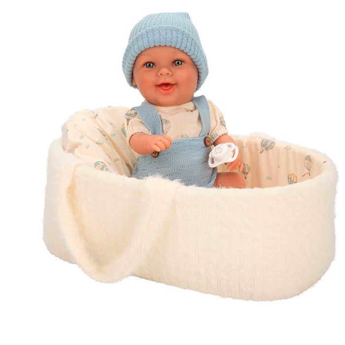 Muñecas Arias Muñeca Elegance Gadi Azul 33 cm con Capazo y Bolsa, Cuerpo de Vinilo, Niño, Edad +3 años 1 Muñecas Arias Muñeca Elegance Gadi Azul 33 cm con Capazo y Bolsa, Cuerpo de Vinilo, Niño, Edad +3 años 1
