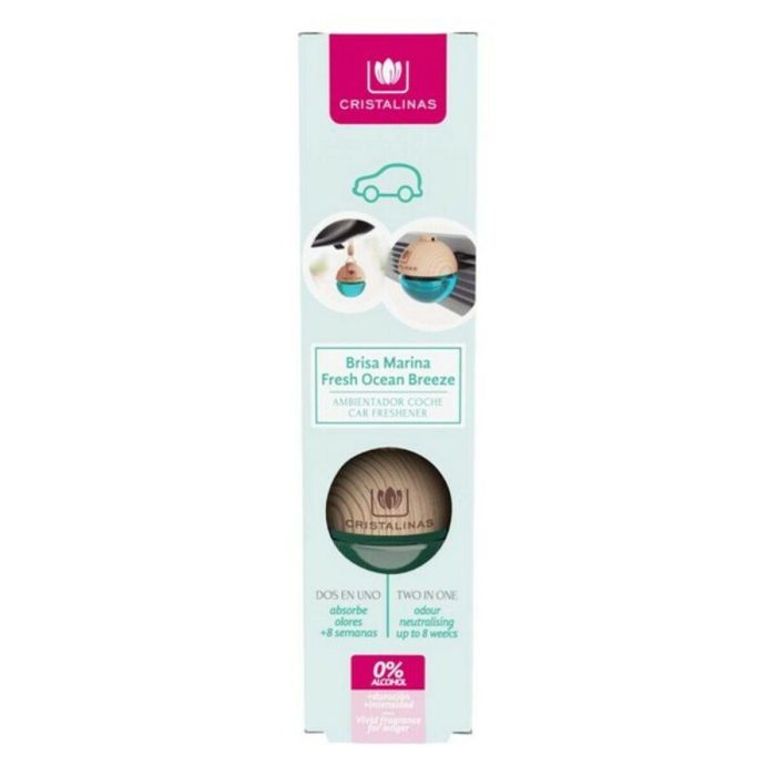 Cristalinas Ambientador Coche Brisa Marina 0% Alcohol 6 ml. Fragancia Refrescante con Notas Florales y Frescas. Duración hasta 8 Semanas 2 Cristalinas Ambientador Coche Brisa Marina 0% Alcohol 6 ml. Fragancia Refrescante con Notas Florales y Frescas. Duración hasta 8 Semanas 2