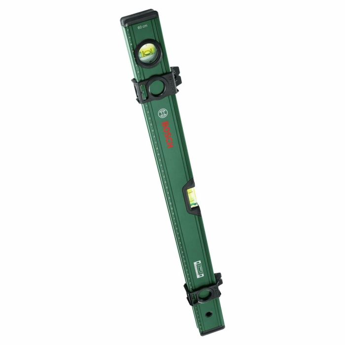 Bosch Nivel de burbuja 60 cm BOS4053423253856 (2 cursores, ampollas fluorescentes horizontales y verticales, escala métrica, ranura en V) 5