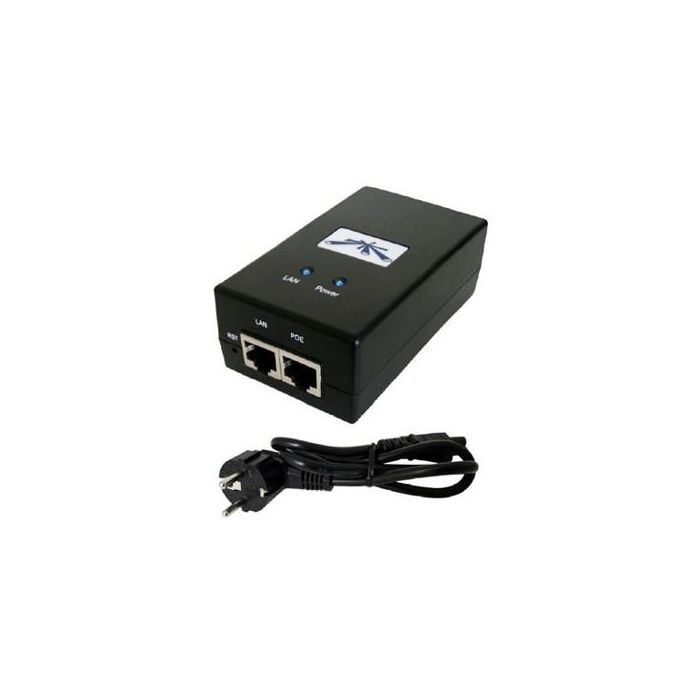 Ubiquiti POE-24-24W Adaptador PoE 24V 1.0A RJ-45, Protección ESD para Dispositivos y Compatibilidad airGateway