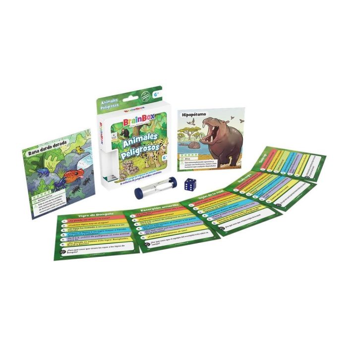 Brainbox Juego de Mesa Pocket Animales Peligrosos BZWBB02ES Colección Brain Box Juego Visual de Memoria para Niños y Adultos 1 Brainbox Juego de Mesa Pocket Animales Peligrosos BZWBB02ES Colección Brain Box Juego Visual de Memoria para Niños y Adultos 1