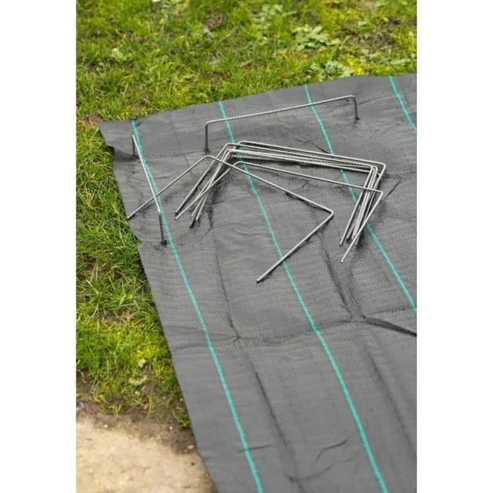 Nature Grapas Metálicas para Fijación al Suelo de Películas y Lienzos - Juego de 20 Unidades - 4mm Diámetro, 20x25cm Altura 3 Nature Grapas Metálicas para Fijación al Suelo de Películas y Lienzos - Juego de 20 Unidades - 4mm Diámetro, 20x25cm Altura 3