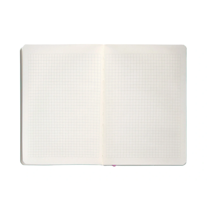 Antartik Cuaderno A5 Tapa Blanda Hojas Cuadriculadas Rosa y Turquesa 80 Hojas 80gr FSC 7