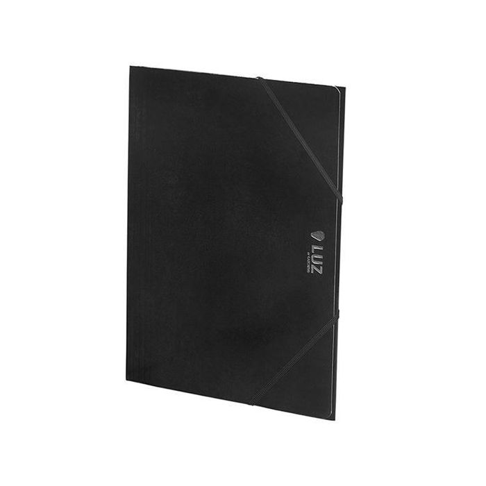 Carchivo Carpeta 3 Solapas Folio C-Gomas Cartón Brillo Luz Negro Carchivo Carpeta 3 Solapas Folio C-Gomas Cartón Brillo Luz Negro