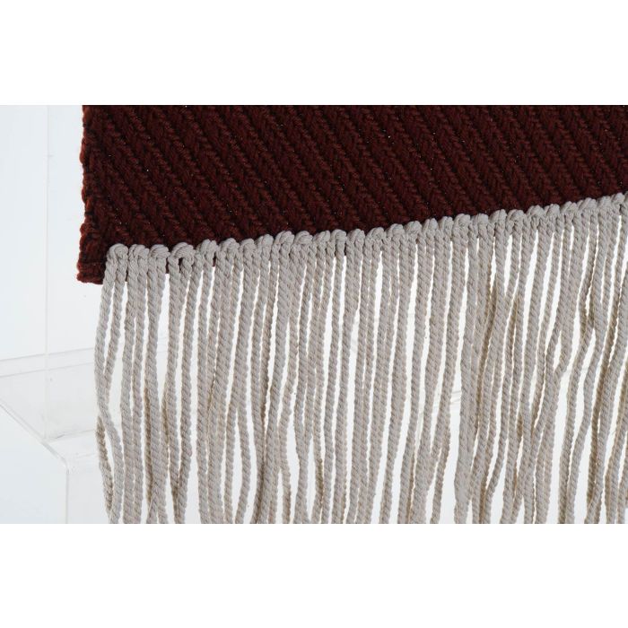 DKD Home Decor Tapiz de Pared Estilo Boho Poliéster Rojo Natural 115 x 45 cm 3