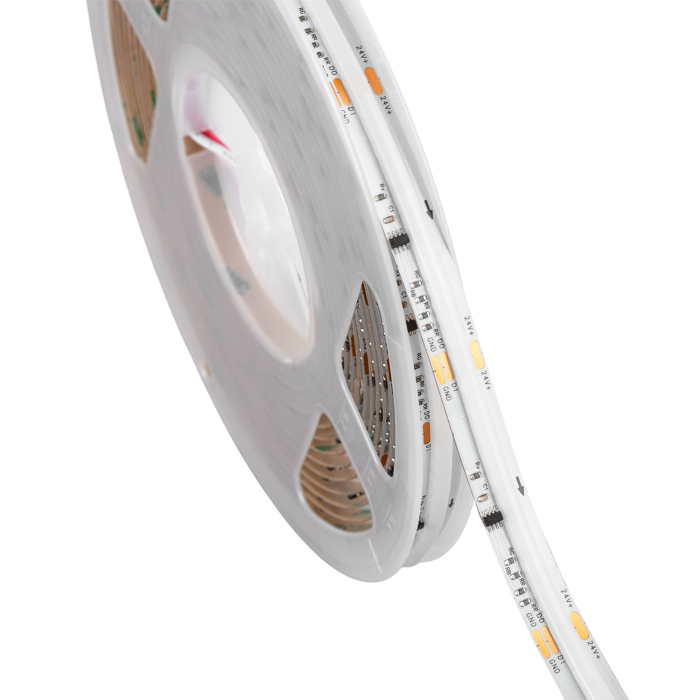 Tira LED COB Digital RGBIC WS2811 1000 LED/m 20 Píxeles/m 5m 19W/m 24V DC IP20 CRI90 Ancho 12mm Corte 5cm 4 Tira LED COB Digital RGBIC WS2811 1000 LED/m 20 Píxeles/m 5m 19W/m 24V DC IP20 CRI90 Ancho 12mm Corte 5cm 4