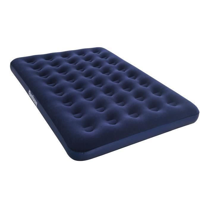 BESTWAY Horizon Colchón Inflable Doble Flocado + Bomba Eléctrica Sidewinder + Bolsa - 2 lugares - Azul 1 BESTWAY Horizon Colchón Inflable Doble Flocado + Bomba Eléctrica Sidewinder + Bolsa - 2 lugares - Azul 1