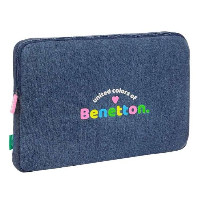 Funda para Portátil Benetton Denim Azul 15,6'' 39,5 x 27,5 x 3,5 cm Funda para Portátil Benetton Denim Azul 15,6'' 39,5 x 27,5 x 3,5 cm