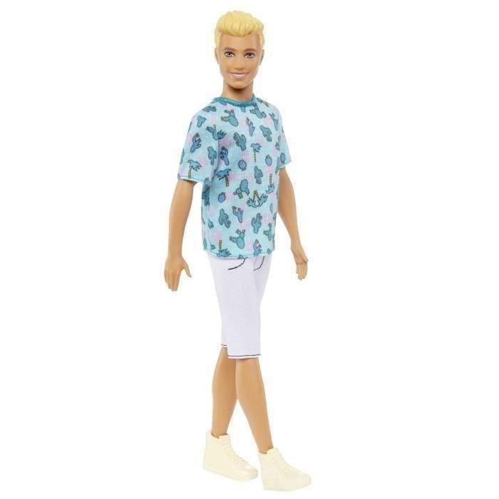 Barbie-Ken Fashionistas-Muñeco Rubio con Camiseta de Cactus HJT10 5