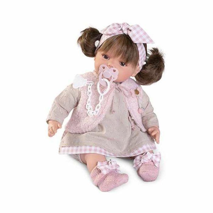 Muñeca beni llorona con chaleco, cuerpo de tela 42 cm 2