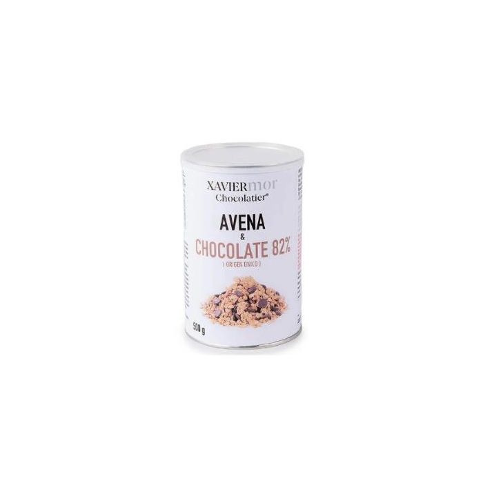XAVIERMOR Granola de Avena con Chocolate Negro 500g - Alto en Proteína, Vegano, para Desayuno y Postres