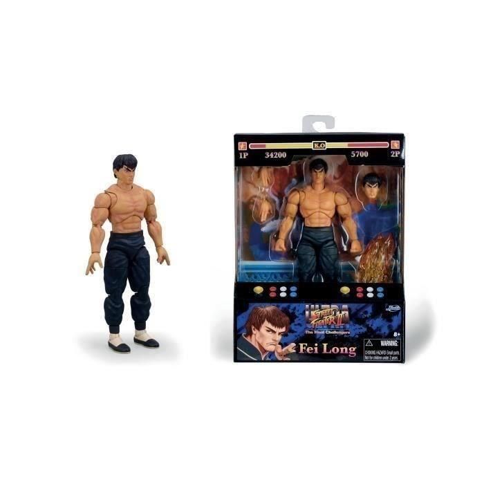 Figura street fighter ii fei-long articulada 15 cm