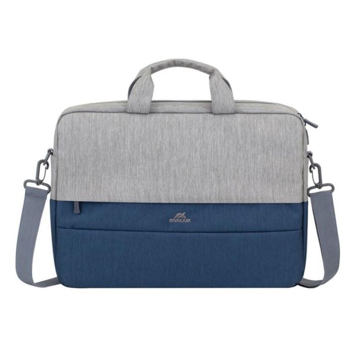 Rivacase 7532 Maletín Prater para Portátil 15.6 pulgadas y Tablet 10.1", gris/azul, tejido antirrobo hidrófugo de poliéster 0 Rivacase 7532 Maletín Prater para Portátil 15.6 pulgadas y Tablet 10.1", gris/azul, tejido antirrobo hidrófugo de poliéster 0