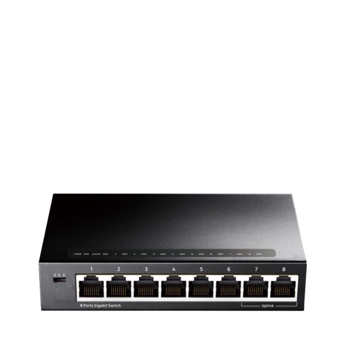 Cudy GS108 Switch Gigabit Ethernet 8 Puertos RJ-45, Conmutador de Red 16 Gbit/s Full Duplex Negro Cudy GS108 Switch Gigabit Ethernet 8 Puertos RJ-45, Conmutador de Red 16 Gbit/s Full Duplex Negro