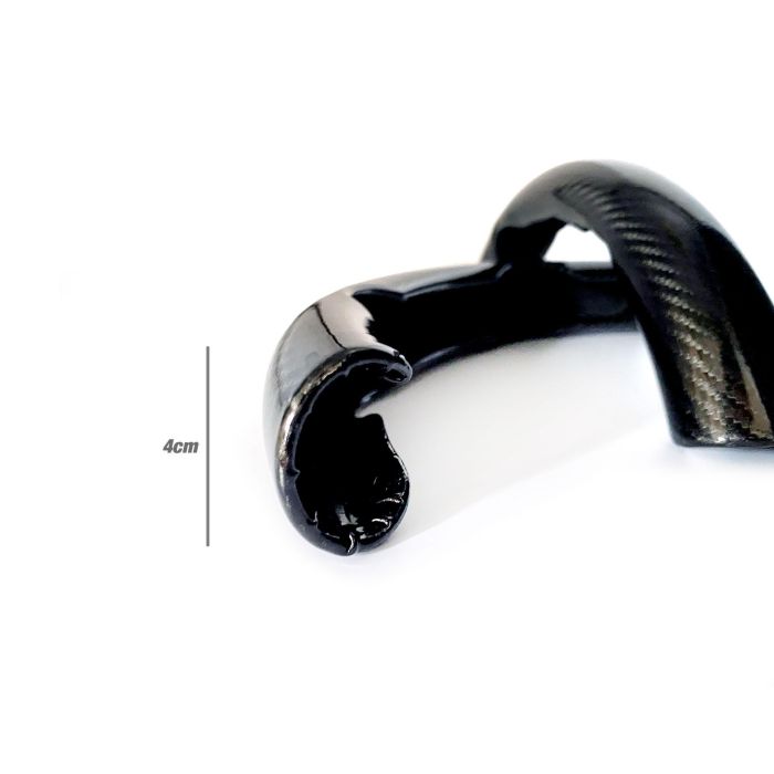 Occ Motorsport Funda Volante 2 Piezas Efecto Carbono OCCFV0001 Universal Gris y Negra Antideslizante 9