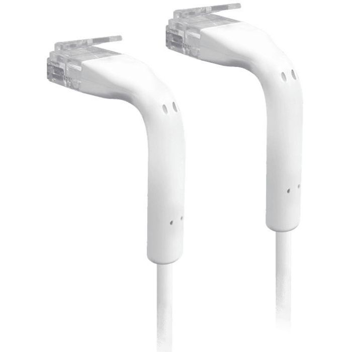 Ubiquiti Cable de Red RJ45 Cat6 Flexible Ultra-fino 3mm Blanco 0.1m - Pack de 50 Unidades, Test Fluke TIA-568-B.2