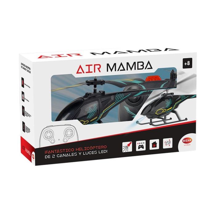 Helicoptero radio control air mamba con luz led. 2 canales. tecnologia digital para un manejo preciso. 3 Helicoptero radio control air mamba con luz led. 2 canales. tecnologia digital para un manejo preciso. 3