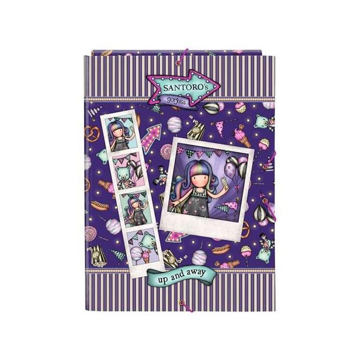 Gorjuss Carpeta Folio 3 Solapas Fairground "Up And Away" 26x33,5x2,5cm