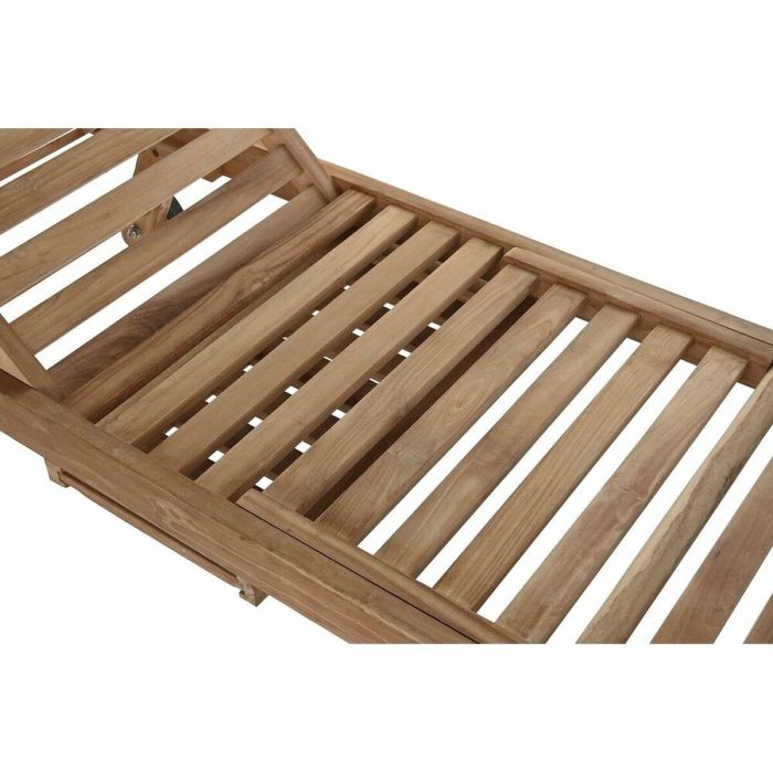 Tumbona DKD Home Decor Marrón Con ruedas Teca (200 x 65 x 36 cm) 1 Tumbona DKD Home Decor Marrón Con ruedas Teca (200 x 65 x 36 cm) 1
