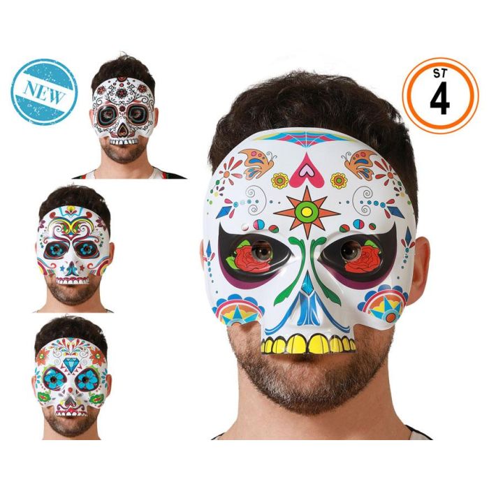 Mascara Halloween Muerte Mexicana 4 Set