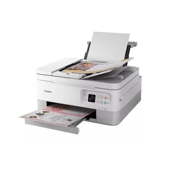 Canon PIXMA TS7451i Impresora Multifunción Color WiFi Blanca con 2 Cartuchos FINE Compatible con Pixma Print Plan 2