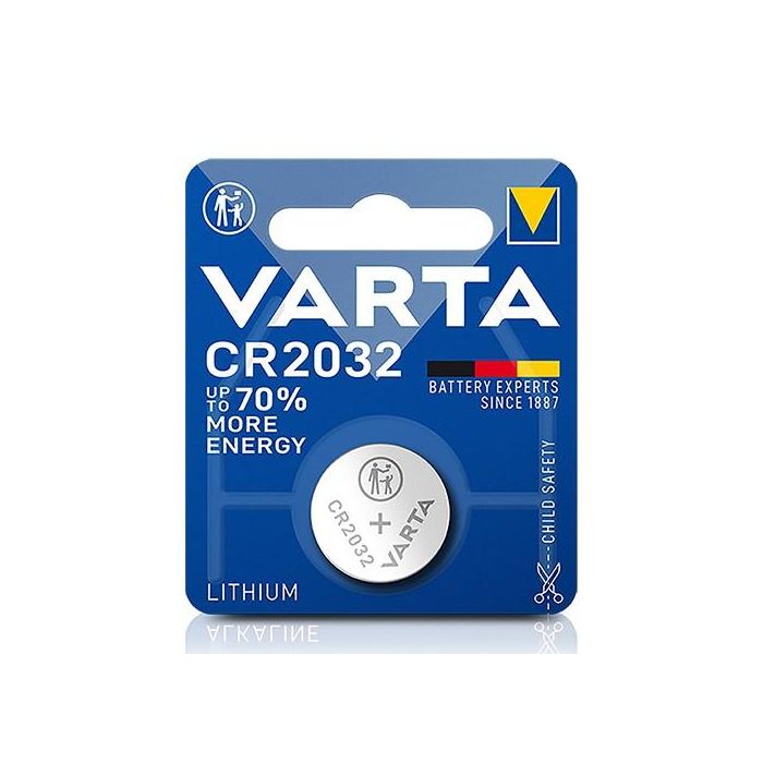 Varta CR2032, Lithium, 3V, 230 mAhSilver 1 Varta CR2032, Lithium, 3V, 230 mAhSilver 1