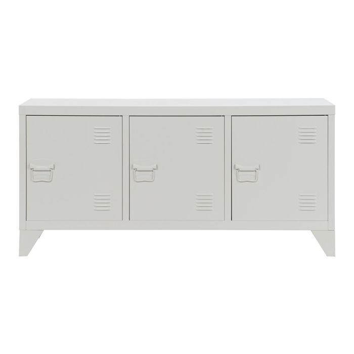 DKD Home Decor Mueble TV Vintage Blanco Metal 120 x 40 x 58 cm 9