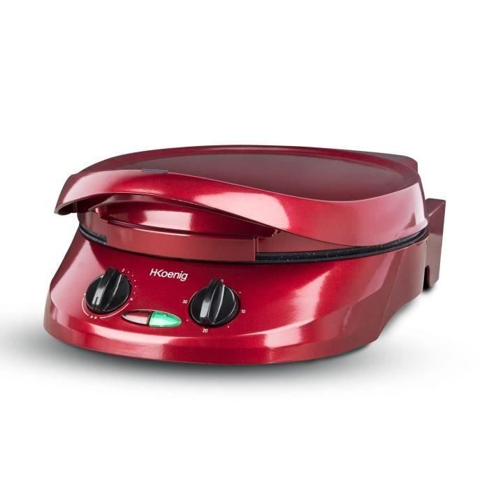 H.Koenig TRT180 Horno Multifunción Tart Express 1800W Ø30cm Piedra Antiadherente Temp. 210°C Temporizador Rojo 1 H.Koenig TRT180 Horno Multifunción Tart Express 1800W Ø30cm Piedra Antiadherente Temp. 210°C Temporizador Rojo 1