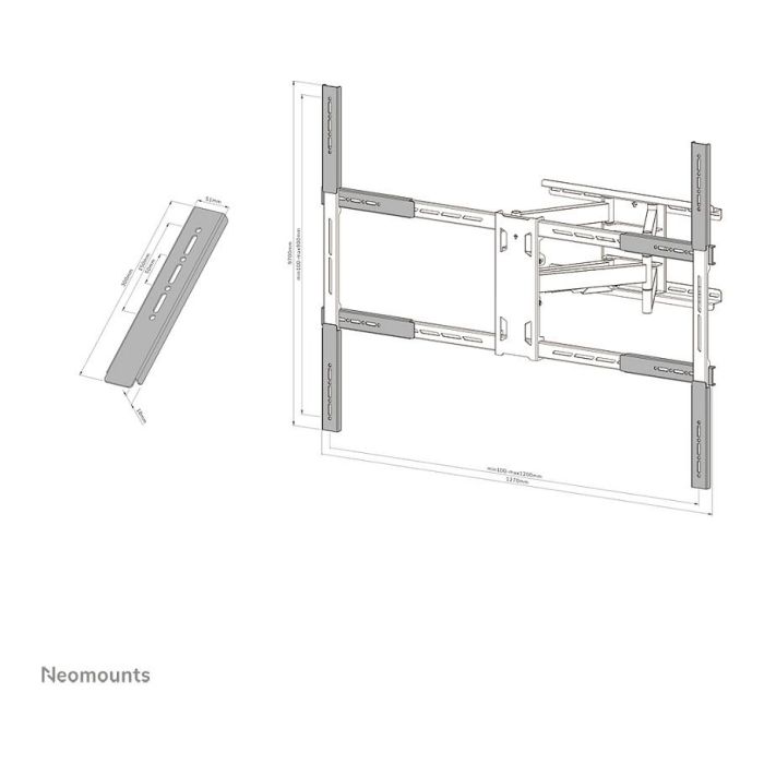 Soporte TV Neomounts AWLS-950BL1 55" 110"