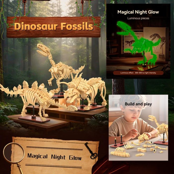 Stegosaurus Dino Fosil 297 Pzas C59012W 3 Stegosaurus Dino Fosil 297 Pzas C59012W 3