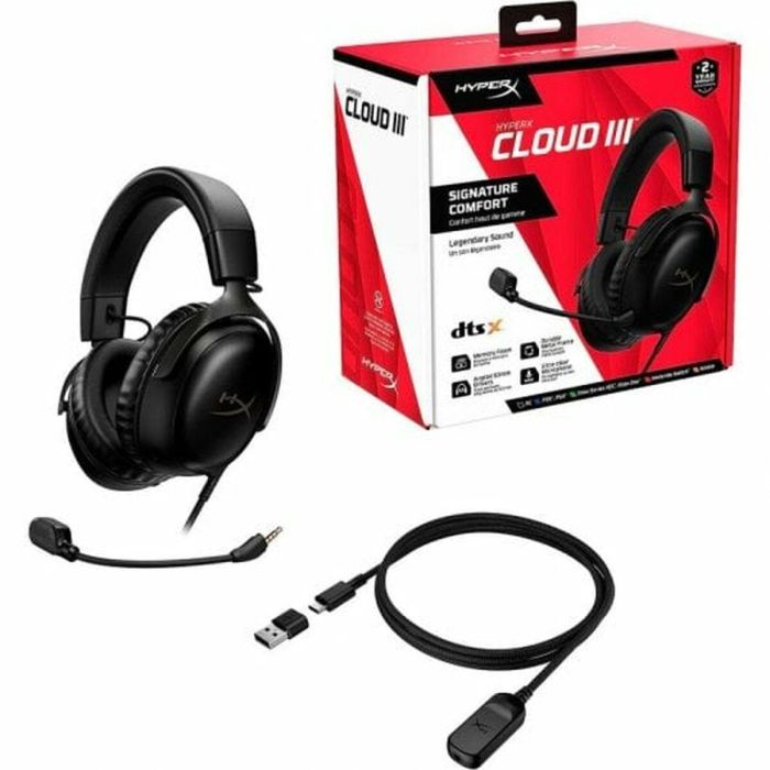 Auriculares con Micrófono HyperX Cloud III Negro 1 Auriculares con Micrófono HyperX Cloud III Negro 1