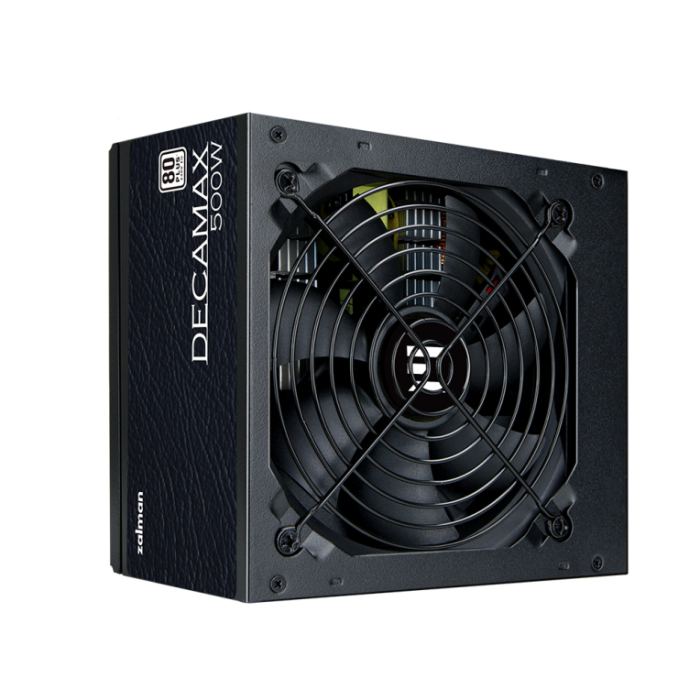 Zalman ZAL1734744771358 Fuente de Alimentación para PC DecaMax 500W 80 Plus No Modular Ventilador 120mm Negro