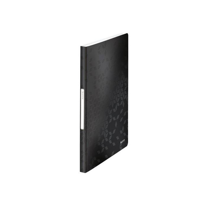 Carpeta Fundas (Tarifario) Leitz Wow Pp Flexible A4 40 F. Negro 10 unidades