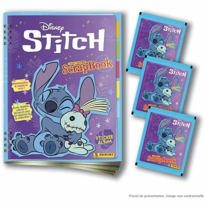 Panini PAN8051708025897 Álbum + 3 Fundas - Stitch 2 - My Super Scrapbook - 15 Pegatinas 3 Panini PAN8051708025897 Álbum + 3 Fundas - Stitch 2 - My Super Scrapbook - 15 Pegatinas 3