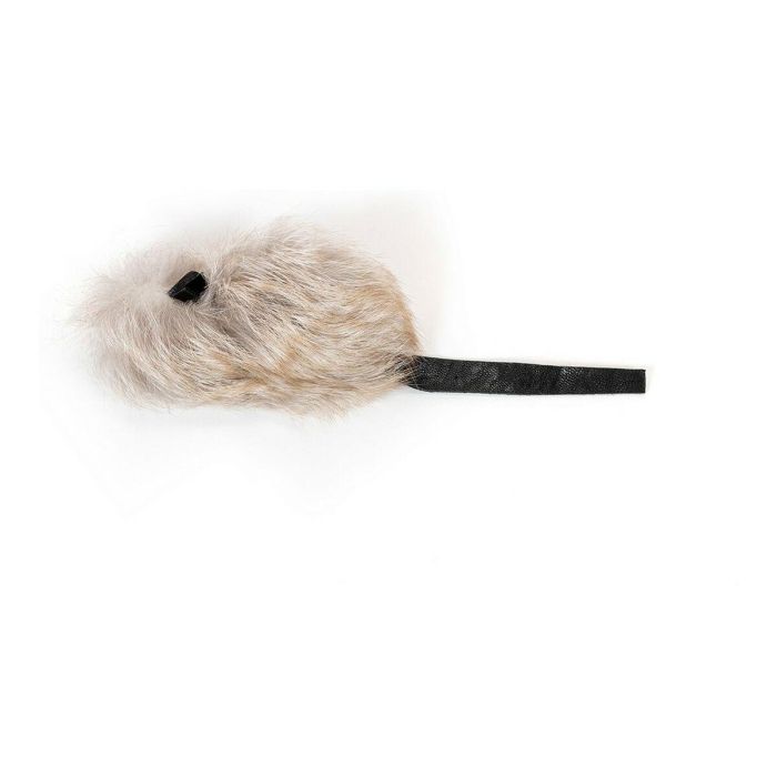 Gloria Ratoncito Con Rabito De Cuero De Conejo Natural Juguete Para Gato Hecho En España